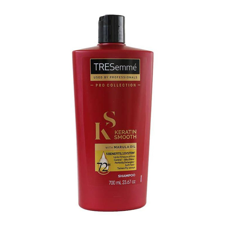 شامپو ترزمه مدل KERATIN SMOOTH حاوی کراتین و روغن مارولا 700 میل