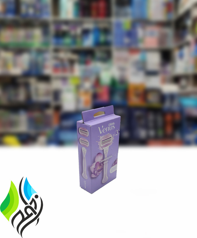 خود تراش ۳ تیغه ونوس ژیلت مدل Comfortglide با یک تیغ یدک