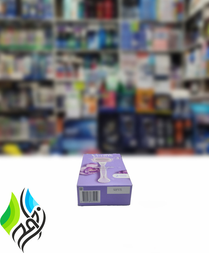خود تراش ۳ تیغه ونوس ژیلت مدل Comfortglide با یک تیغ یدک