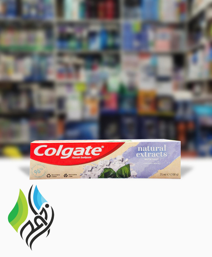 خمیر دندان گیاهی کولگیت/colgate مدل Radiant White حاوی نمک سفید 75 میل تاریخ گذشته