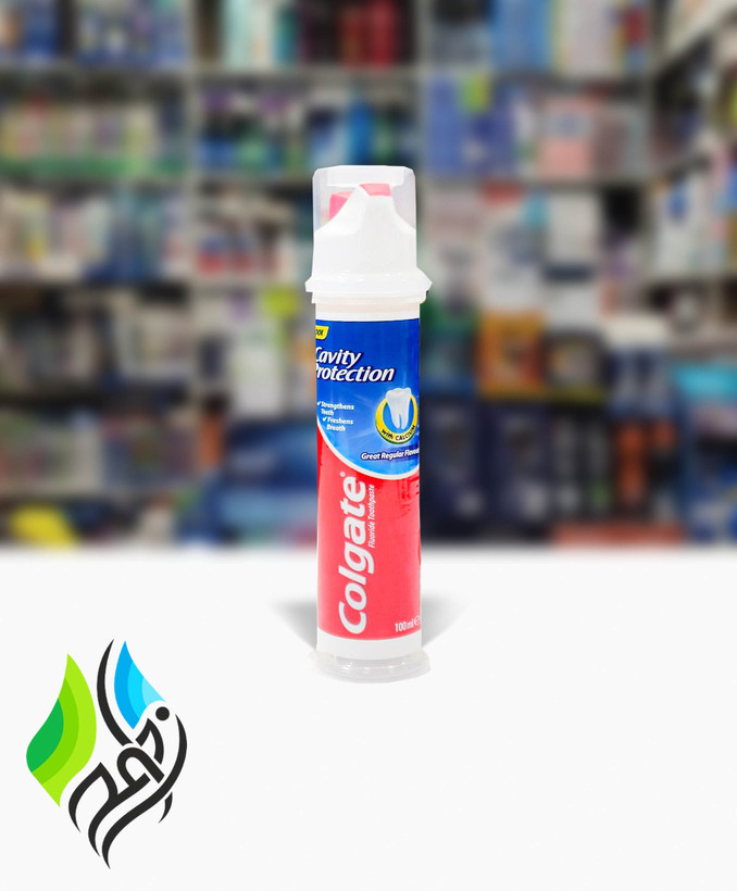 خمیردندان پمپی ضدپوسیدگی کلگیت Colgate Cavity Protection حجم 100 میلی لیتر