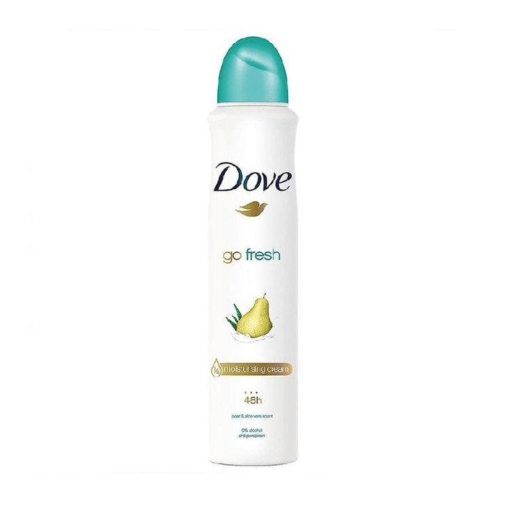اسپری ضد تعریق زنانه داو Dove مدل pear & aloe vera