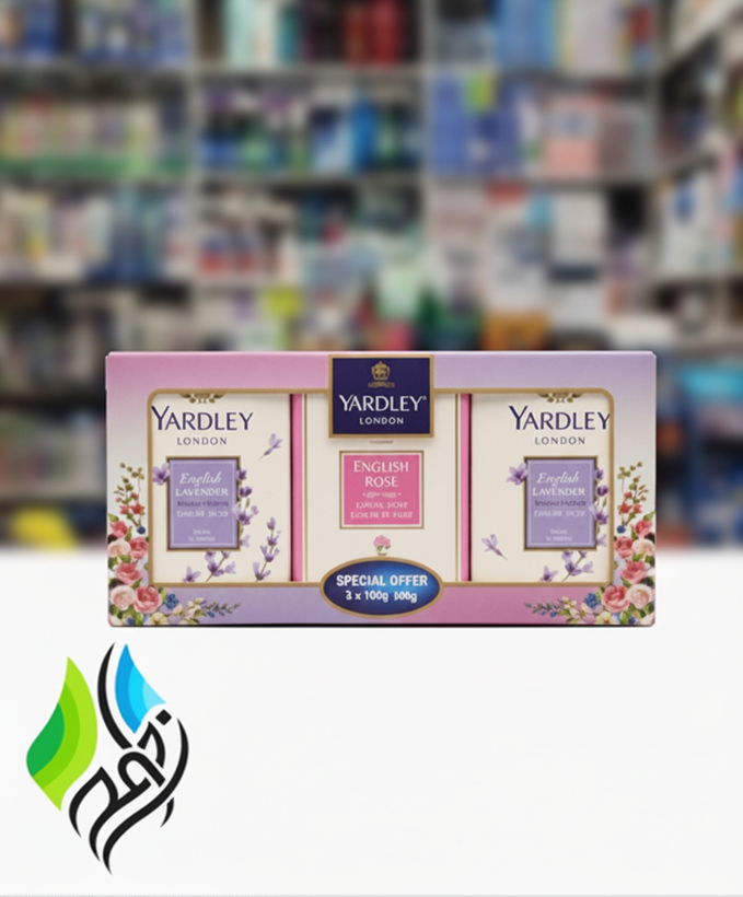 ست صابون یاردلی لندن مدل English Lavender و English Rose بسته ۳ عددی