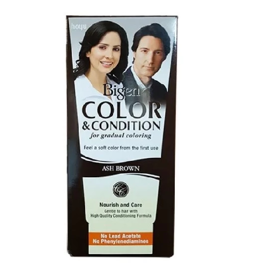 بیگن رنگ مو مردانه تدریجی اش براون ASH BROWN قهوه ای خاکستری