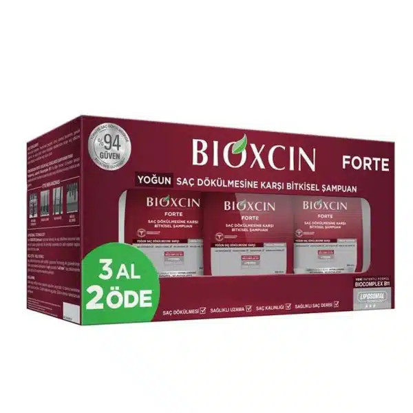 پک 3 عددی شامپو بیوکسین فورت BIOXCIN FORT حجم 300 میل