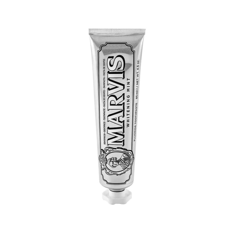 خمیر دندان سفید کننده مارویس MARVIS مدل WHITENING MINT حجم85ml ایتالیا اورجینال