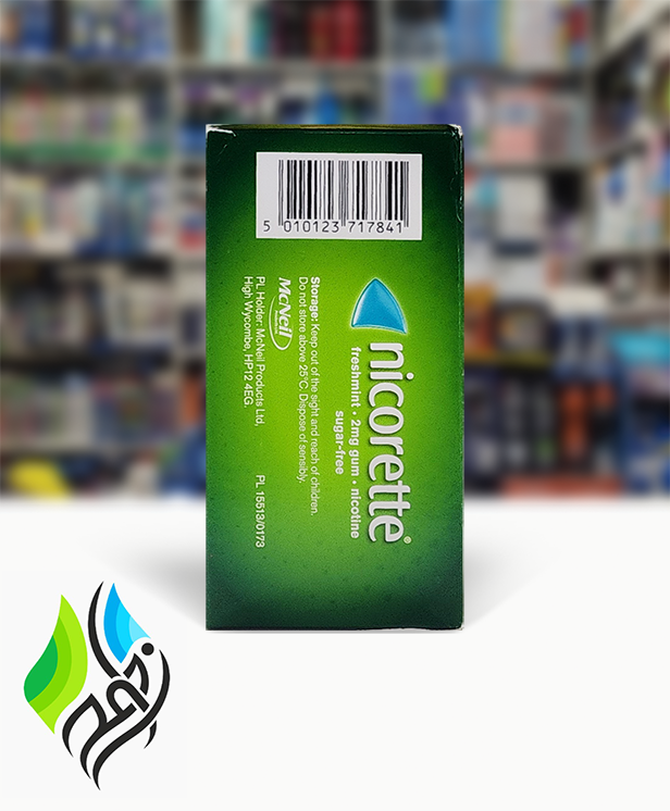 آدامس ترک سیگارnicorette، طعم نعناع، 2 میلیگرم، 105عددی