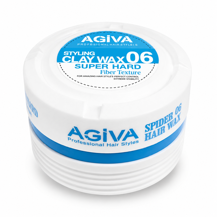 واکس مو آگیوا شماره 06 مدل Clay Wax (حالتدهنده قوی) حجم ۱۷۵ میلیلیتر