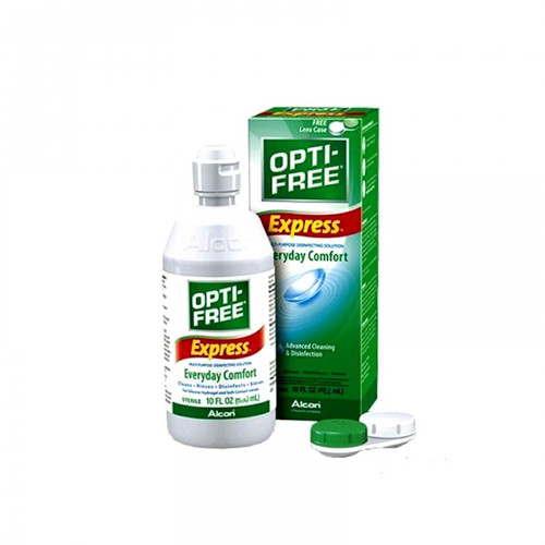 محلول شستشوی لنز اپتی فری مدل Opti Free Express حجم 120 میلی لیتر