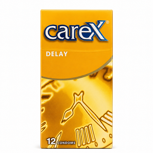 کاندوم تأخیری Carex مدل Delay | بسته ۱۲ عددی با کیفیت عالی و لاتکس طبیعی