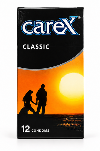 کاندوم کلاسیک Carex مدل Simple (بسته ۱۲ عددی) | محافظت مطمئن و کیفیت عالی