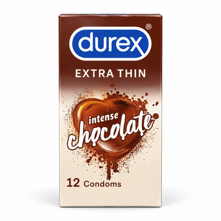 کاندوم دورکس مدل Extra Thin طعمدار شکلاتی (بسته ۱۲ عددی)