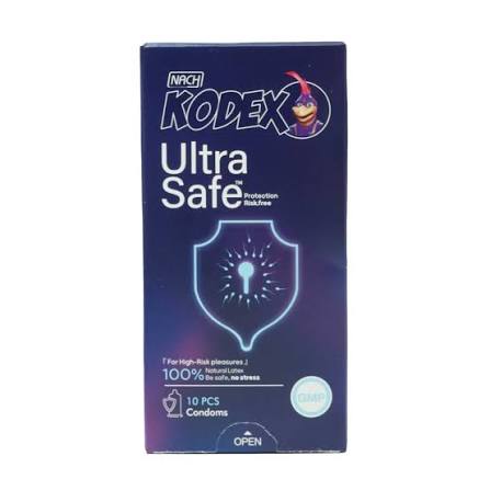 کاندوم کدکس اولترا سیف بسته 10 عددی ( Ultra Safe ) _ مقاوم ترین کاندوم