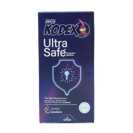کاندوم کدکس اولترا سیف بسته 10 عددی ( Ultra Safe ) _ مقاوم ترین کاندوم